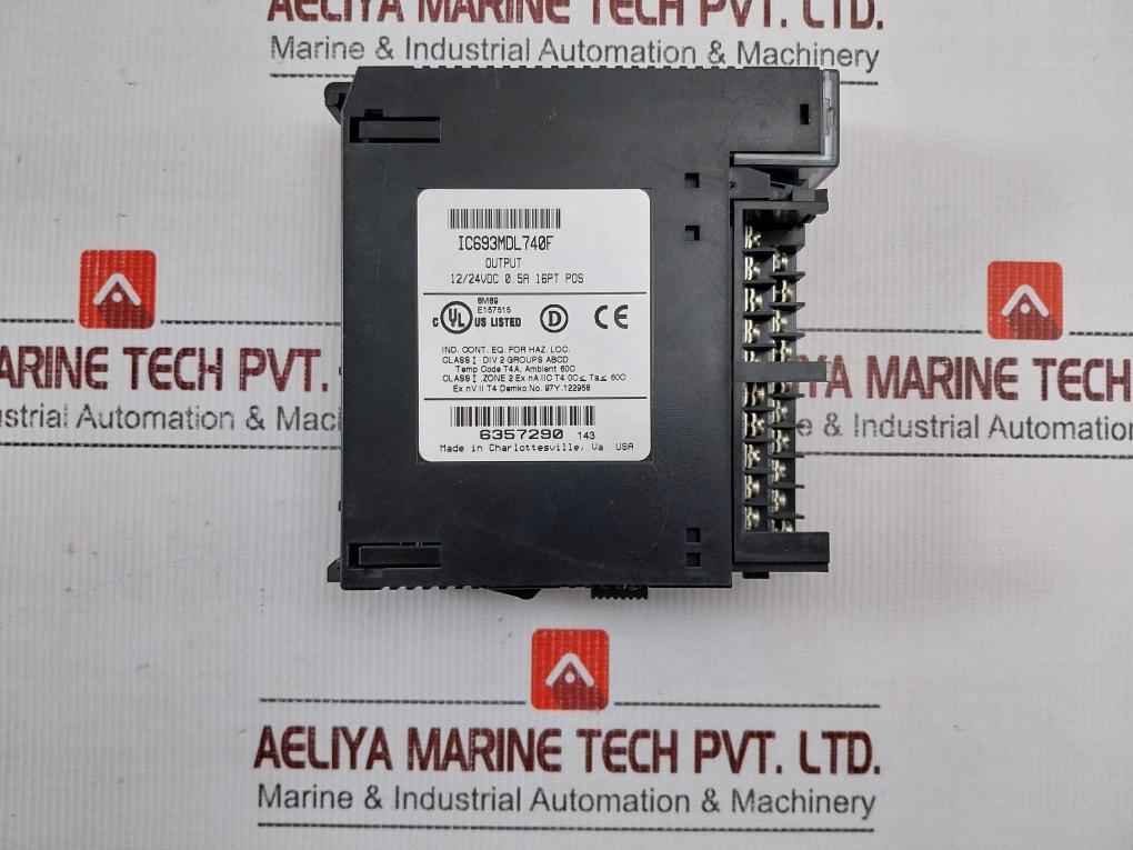 Ge Fanuc Ic693Mdl740F Positive Logic Output Module 16 Point 12/24Vdc 0.5A