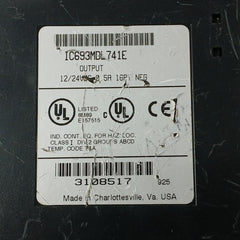 Ge Fanuc Ic693Mdl741E 16 Point Output Module 12/24Vdc 0.5A