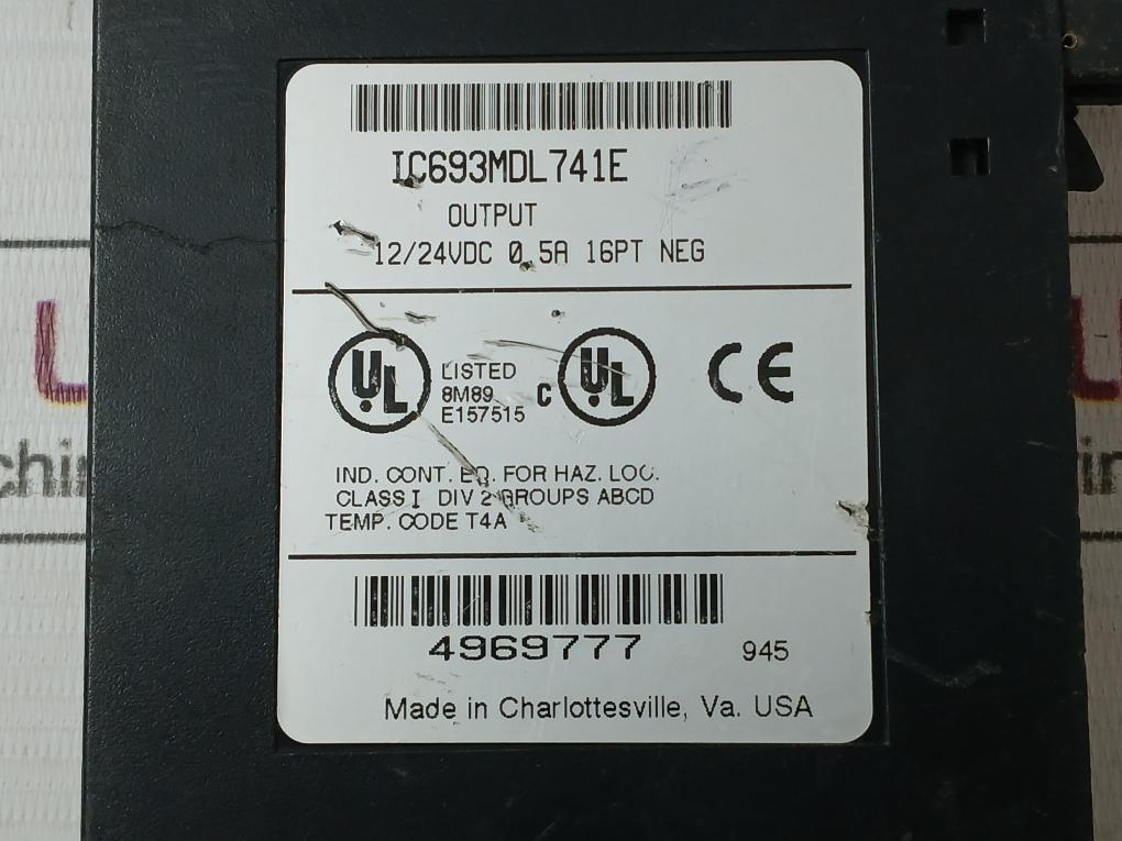 Ge Fanuc Ic693Mdl741E Output Module
