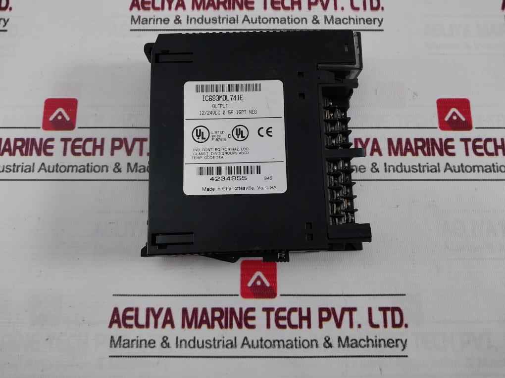 Ge Fanuc Ic693Mdl741E Output Module 12/24Vdc 0.5A