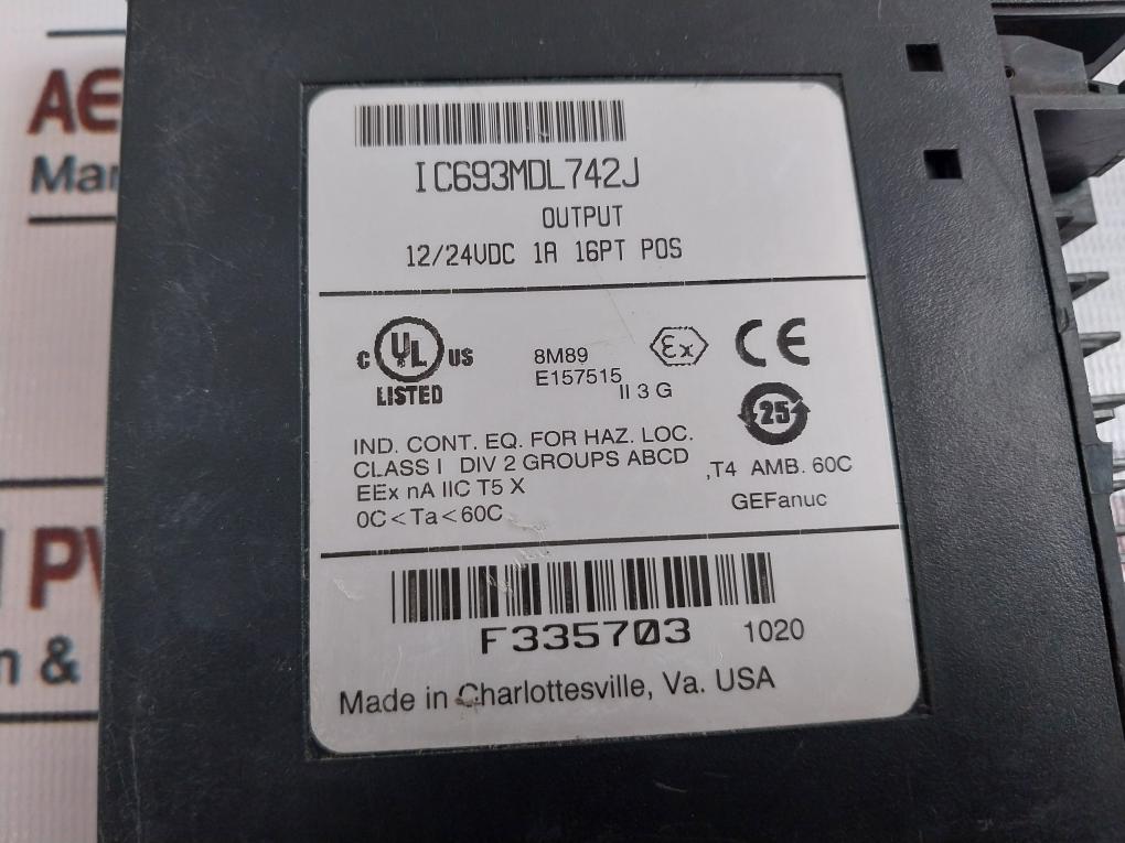 Ge Fanuc IC693MDL742J Output Module