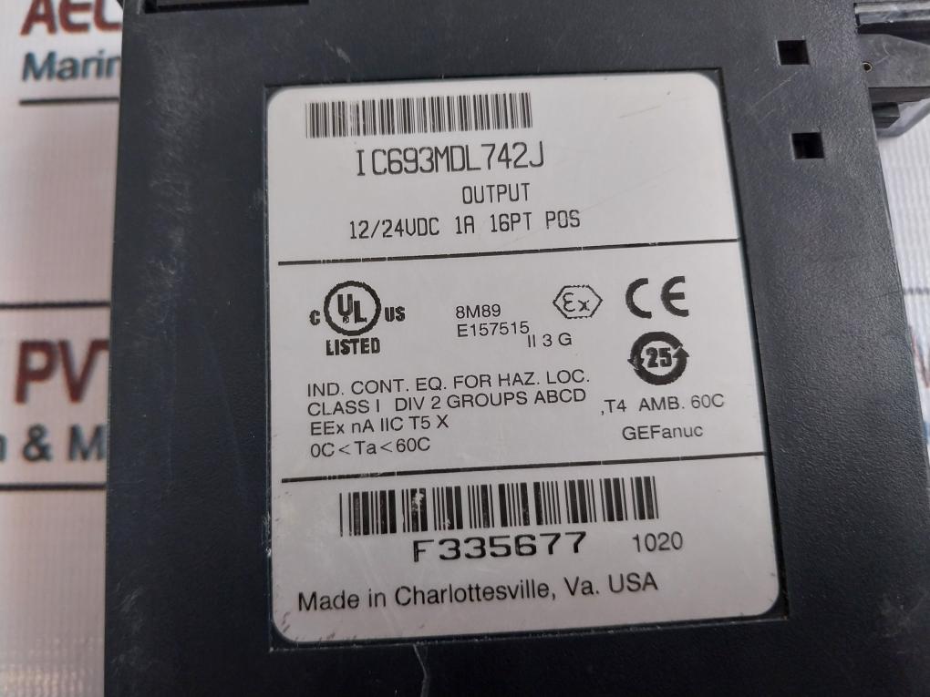 Ge Fanuc 12/24VDC 1A 16PT POS Output Module IC693MDL742J