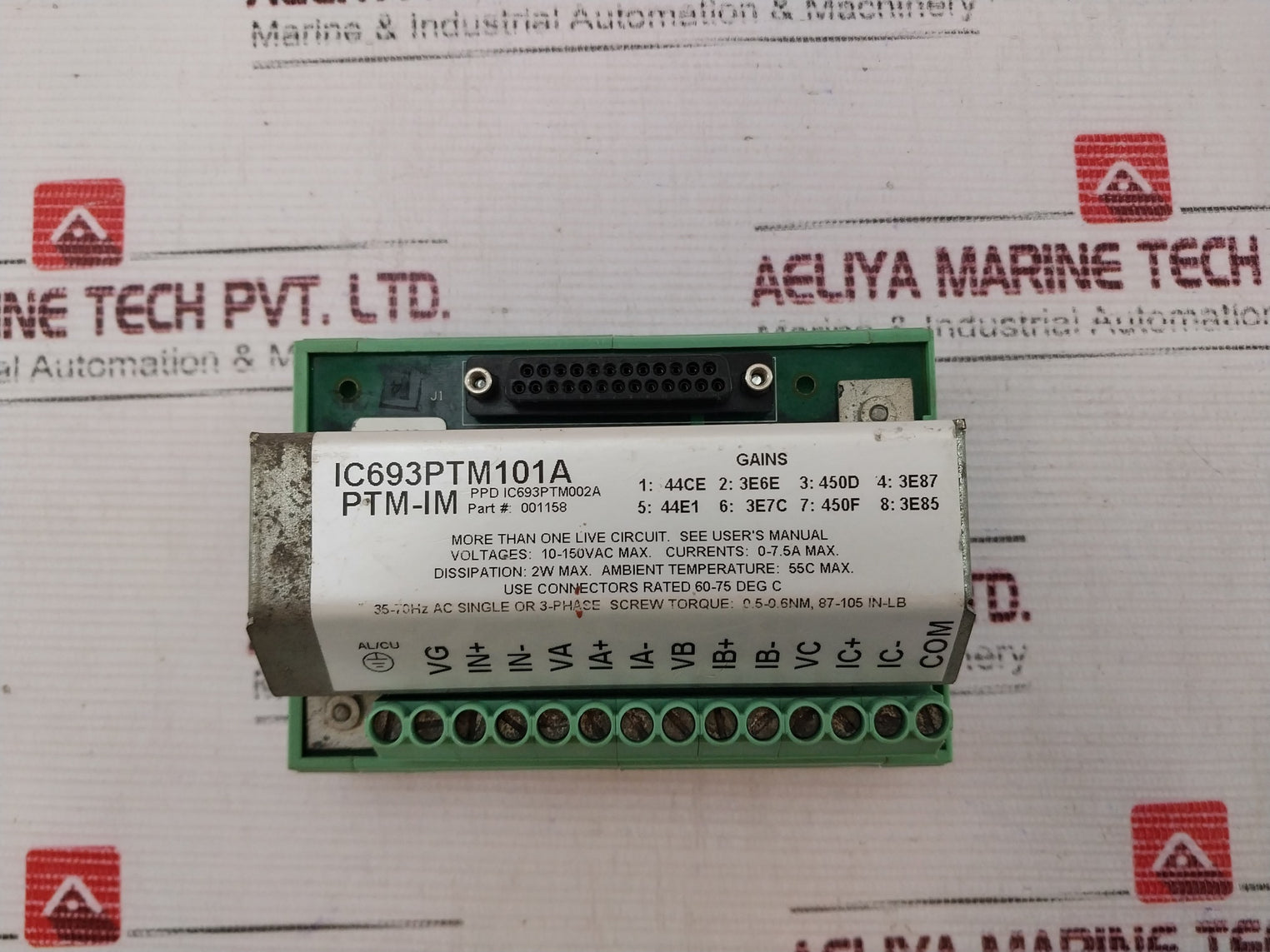 Ge Fanuc Ic693Ptm101A Power Transducer Module 0-7.5A 10-150Vac