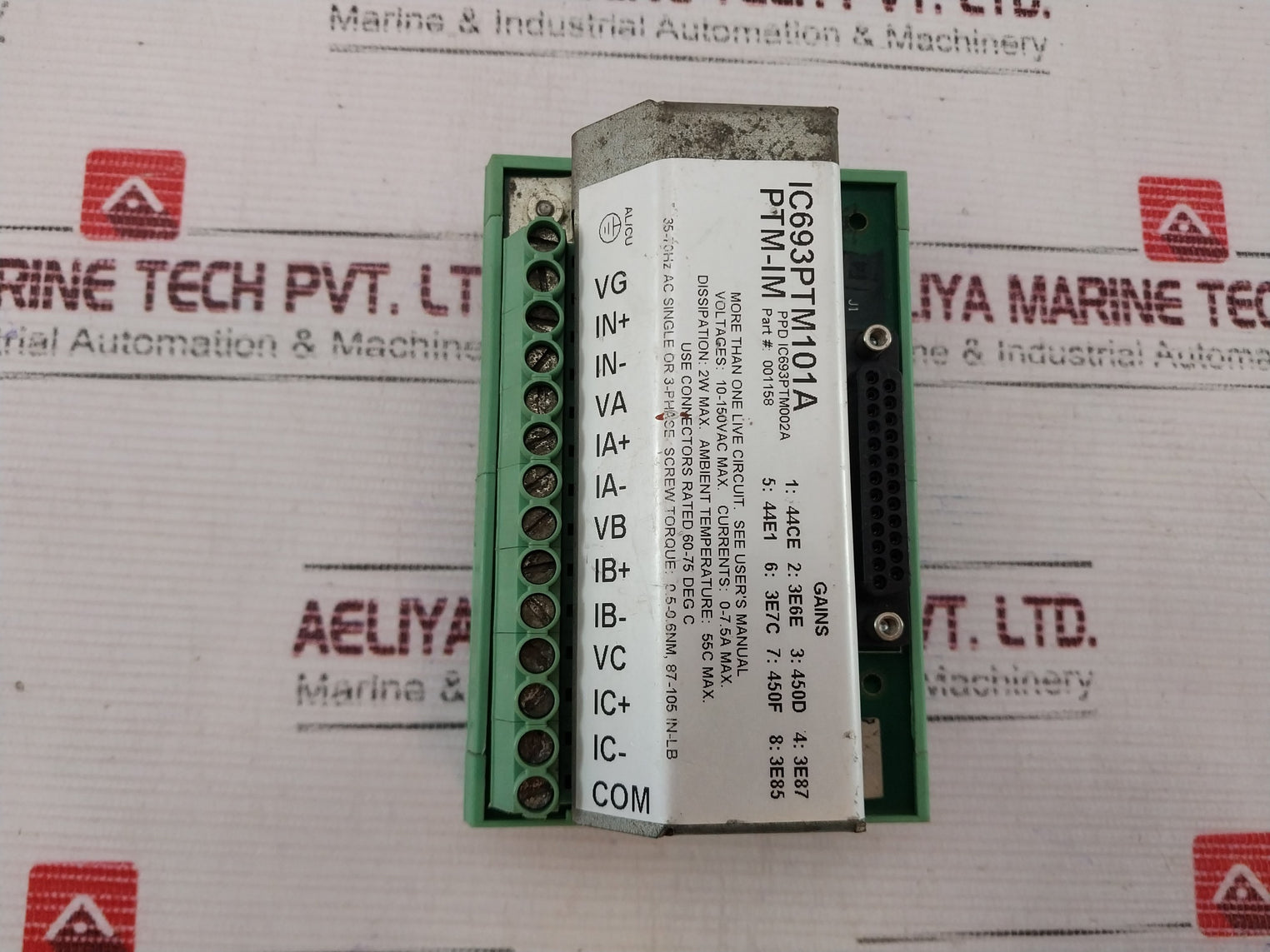 Ge Fanuc Ic693Ptm101A Power Transducer Module 0-7.5A 10-150Vac