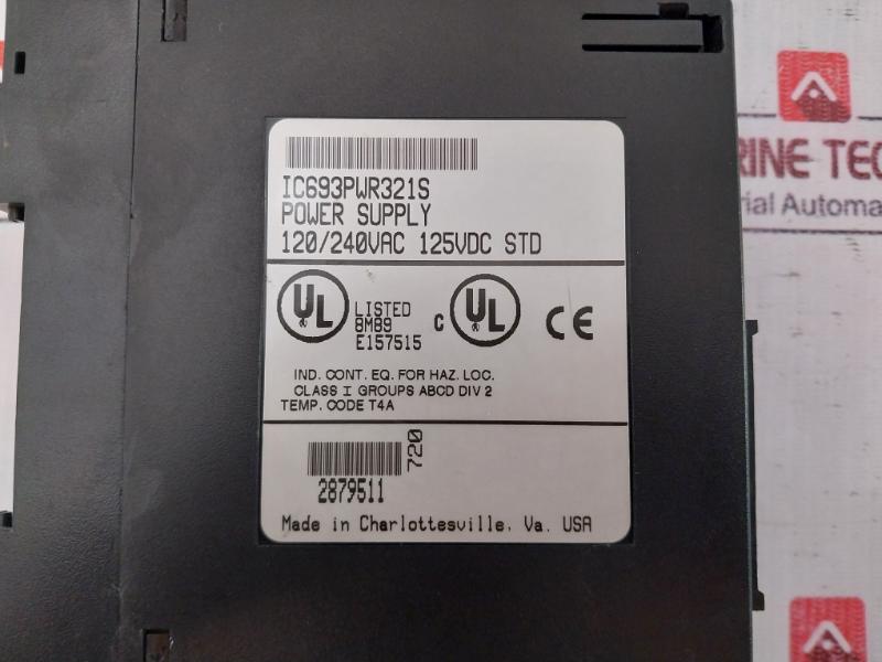 Ge Fanuc Ic693Pwr321S Standard Power Supply Module 0.8A Max