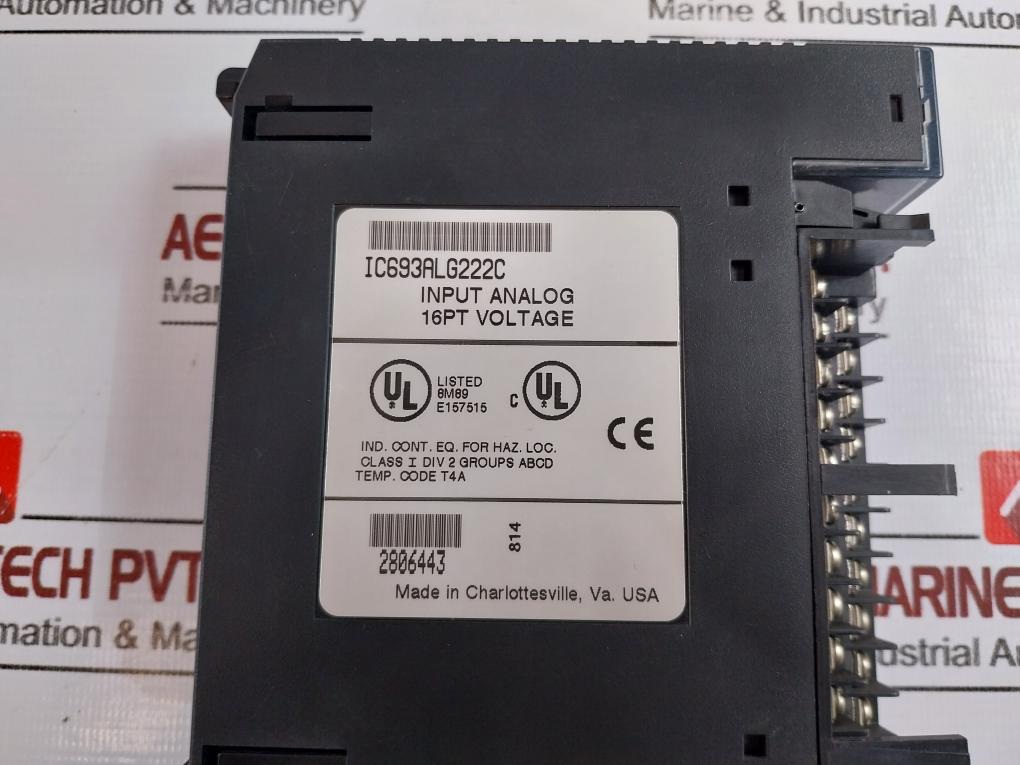 GE Fanuc IC693ALG222C High Density Analog 16 Point Voltage Input Module