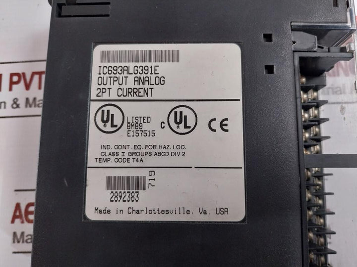 GE Fanuc IC693ALG391E Analog Current Output Module