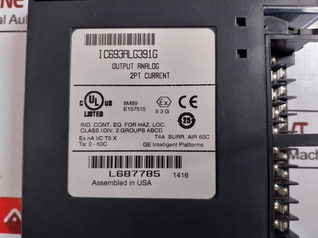 GE Fanuc IC693ALG391G 2 Point Analog Current Output Module