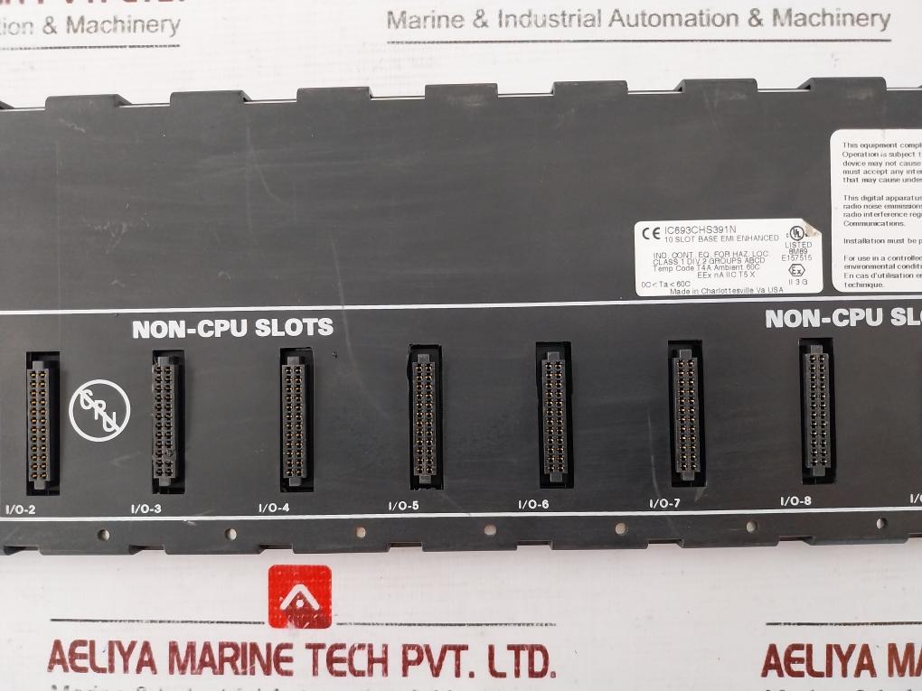 Ge Fanuc Ic693chs391n Programmable Controller 10-slot Base