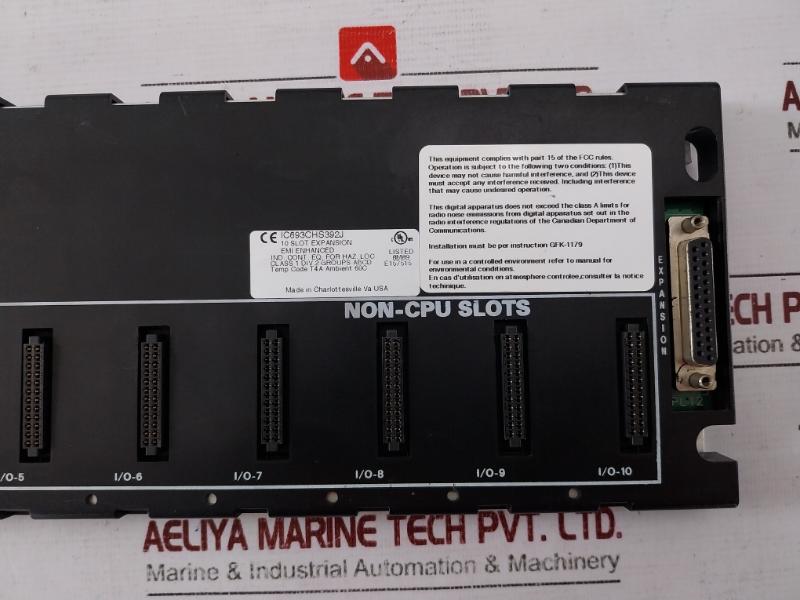 Ge Fanuc Ic693chs392j 10-slot Expansion Rack