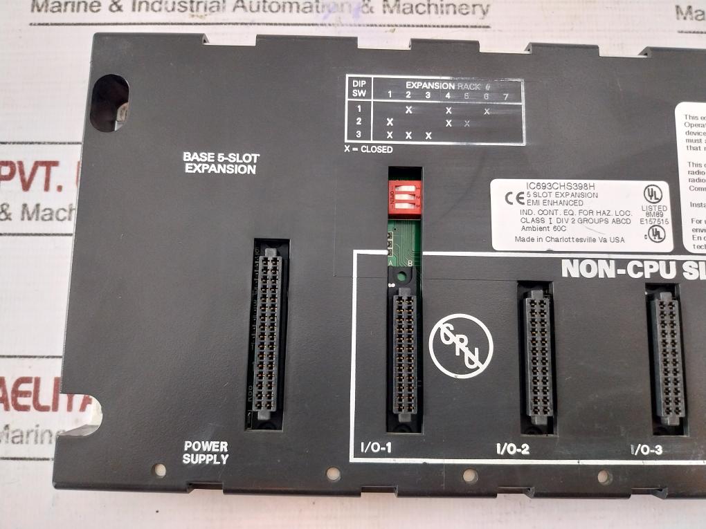 Ge Fanuc Ic693chs398h 5-slot Expansion Base