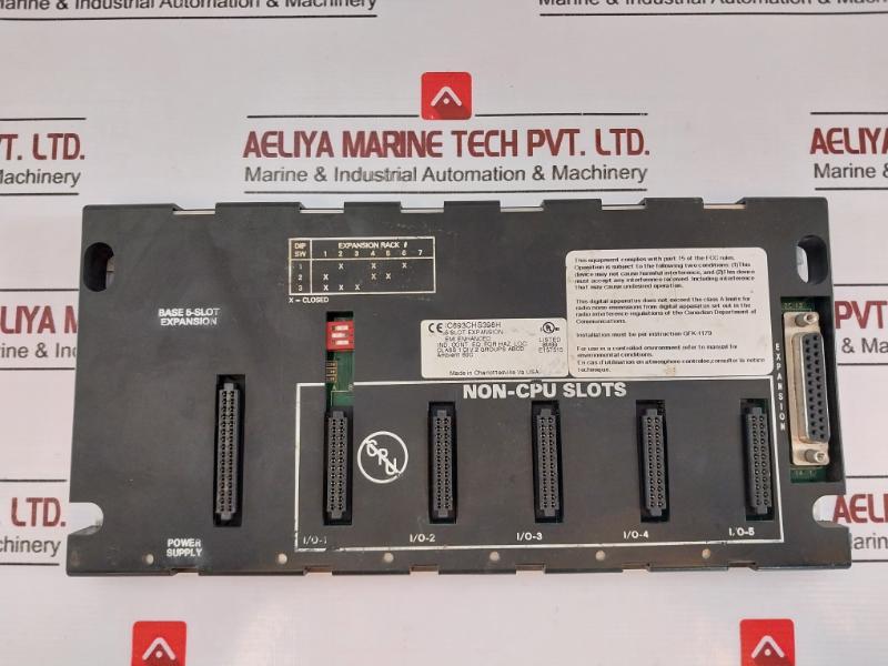Ge Fanuc Ic693chs398h 5-slot Expansion Base, Emi Enhanced