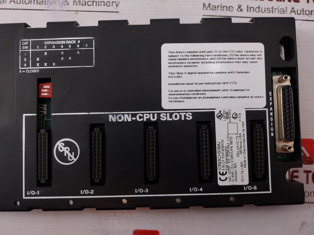 Ge Fanuc Ic693chs398j 5-slot Expansion Base