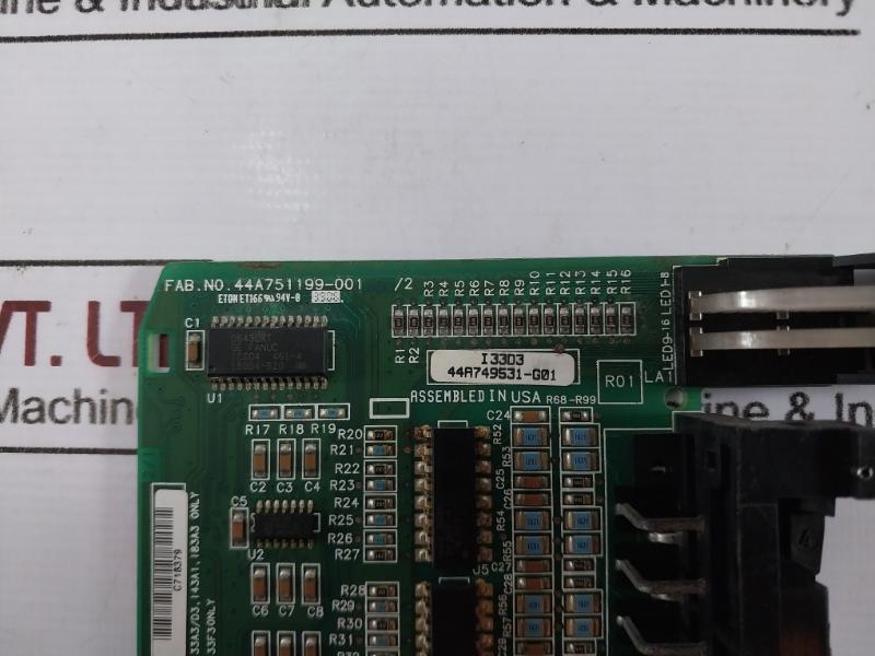 Ge Fanuc 44A751199-001 Pcb For 16 Points P/N Input Module 24 Vdc Ic693Mdl646