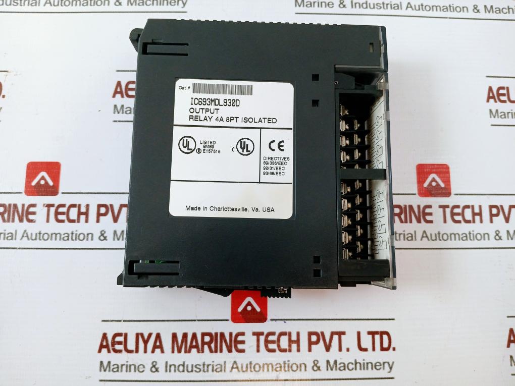 Ge Fanuc Ic693mdl930d Output Relay 24vdc 120/240vac 4a 8pt Isolated