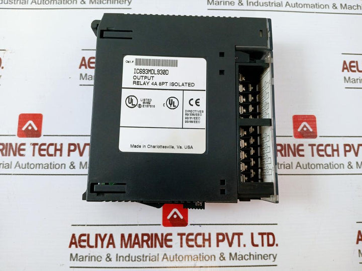 Ge Fanuc Ic693mdl930d Output Relay 24vdc 120/240vac 4a 8pt Isolated