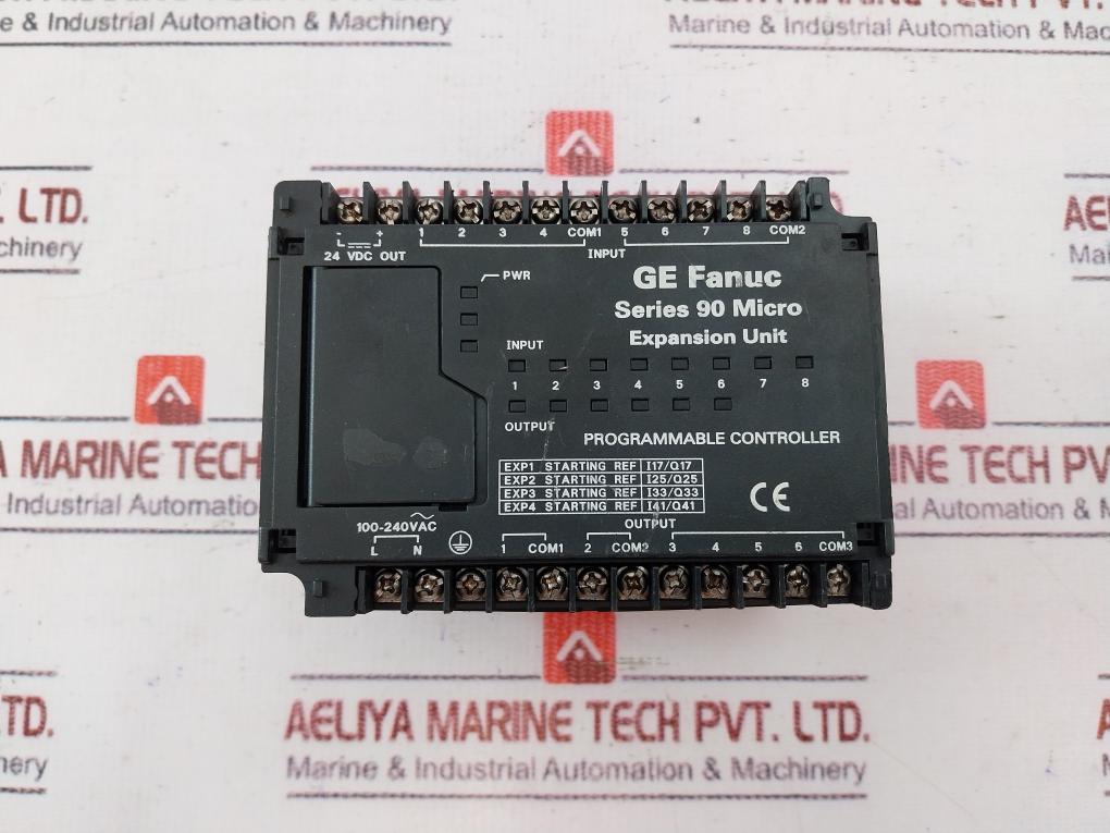 Ge Fanuc Ic693uex011rp1 Programmable Controller Fanuc-series 90 Micro Expansion Unit