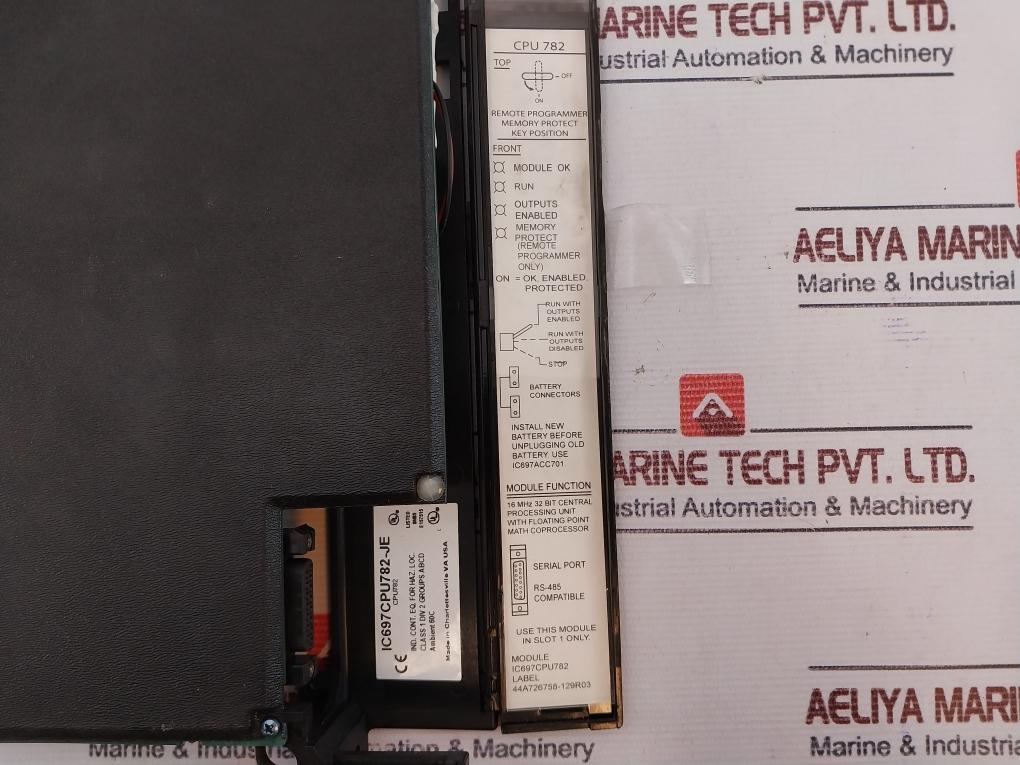 GE Fanuc Ic697cpu782-je Central Processor Unit