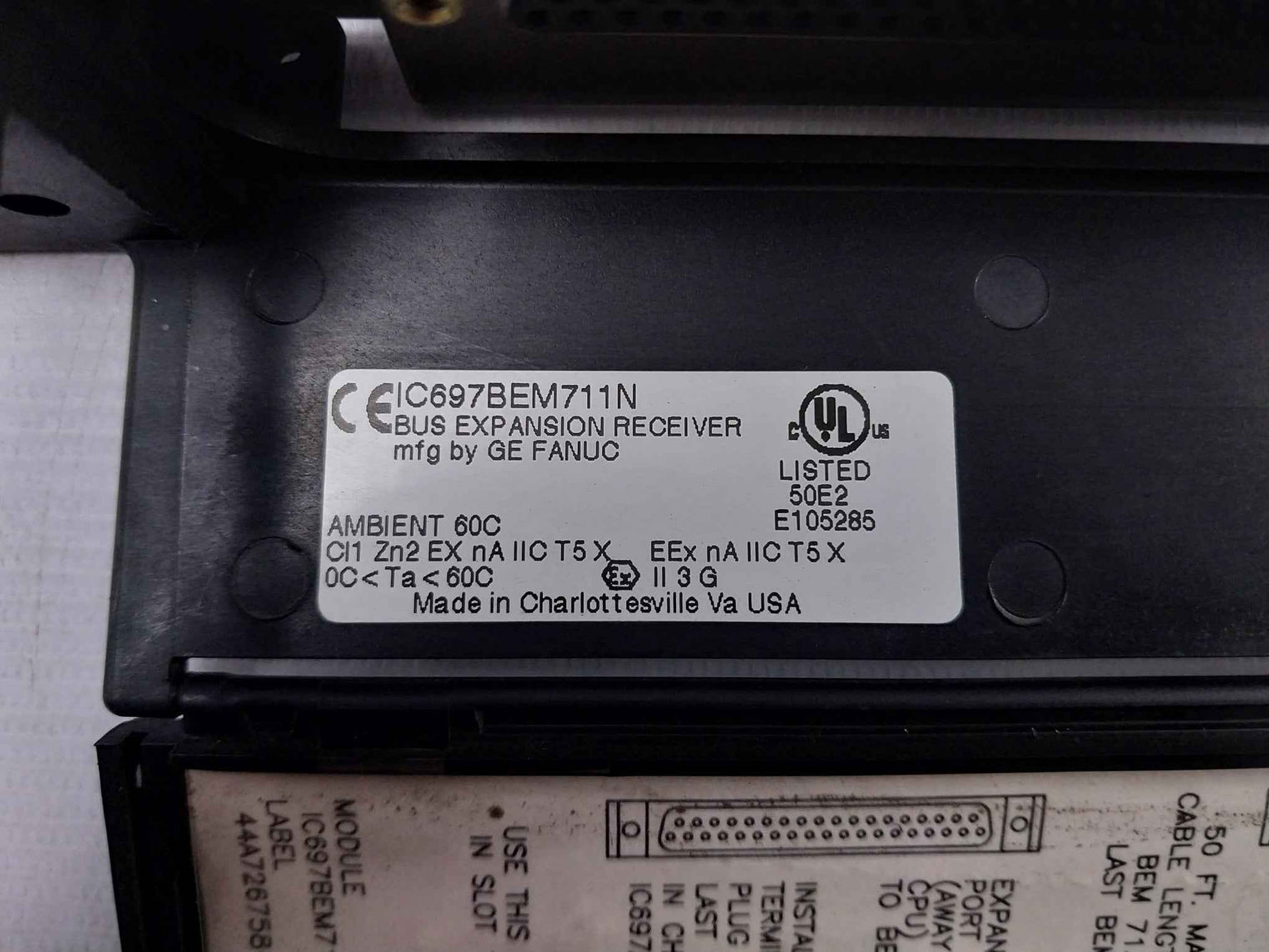 Ge Fanuc Ic697Pwr724F Power Supply Module Ic697Bem711 24 Vdc +5V At 18A 90 Watts