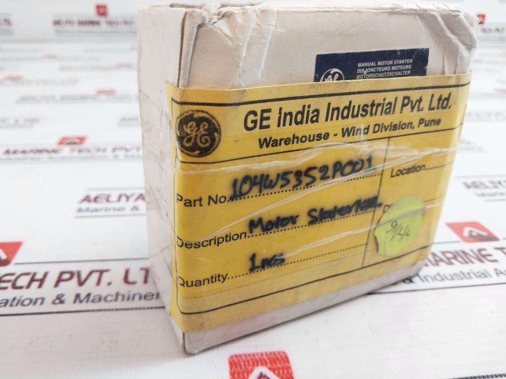 GE GPS1BHAB Manual Motor Starter 104w5352p001