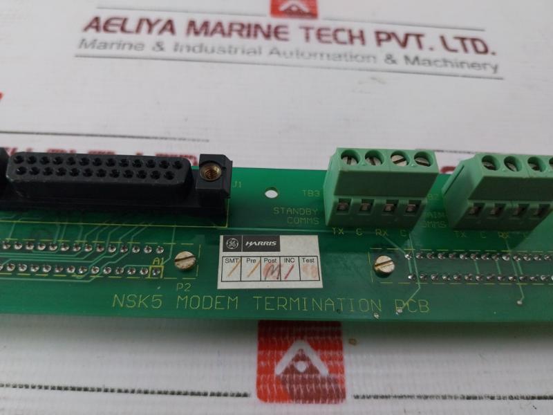 Ge Harris 820-a008 Nsk5 Modem Termination Pc Board Sf175457 Rev 3