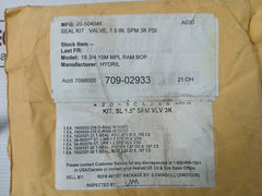 Ge Hydril 20-504046 Seal Kit For Spm Valve 3K Psi 1.5 In. Rev.A4