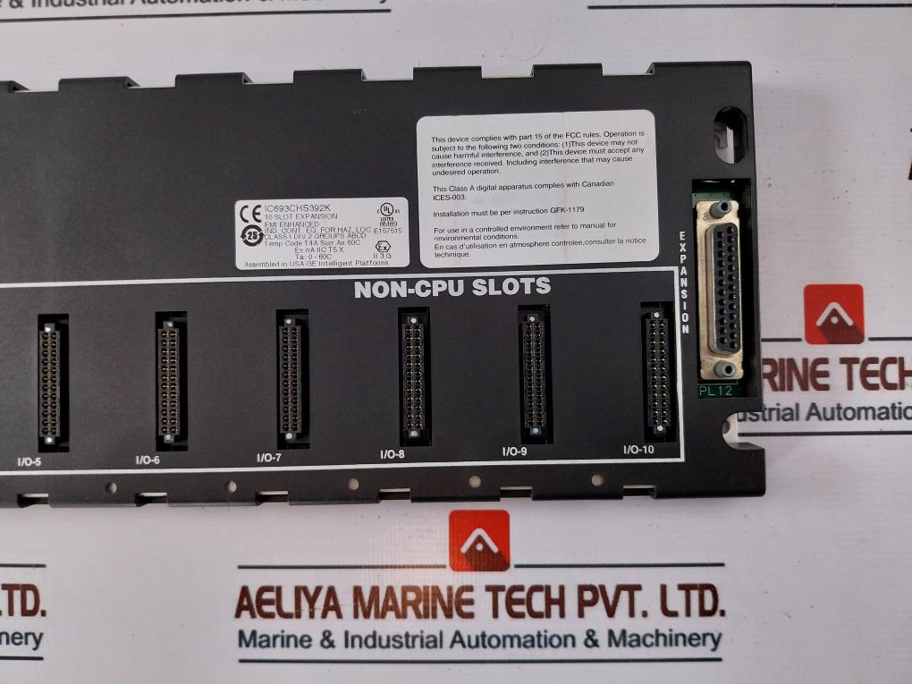 Ge Intelligent Ic693Chs392K Base 10 Slot Expansion Module Rev: A7