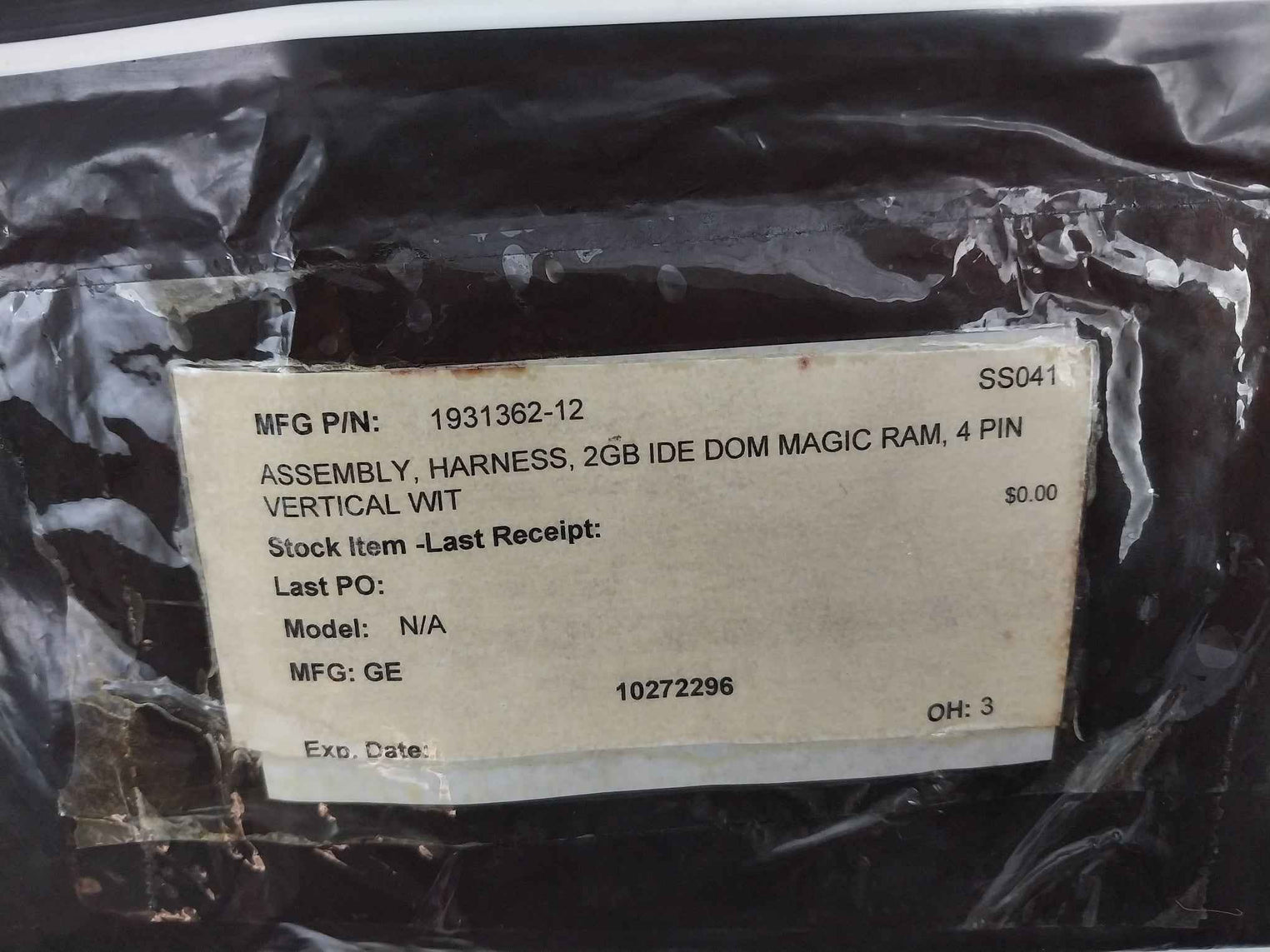 Ge Mrdem2A002Gb7Q1Ca0 Vertical 2Gb Ide Dom Magic Ram Harness Assembly 4 Pin