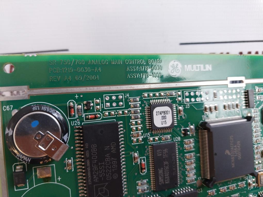 Ge Multilin 1719-0030 Topsearch Analog Main Control Board 1219-0030-a4