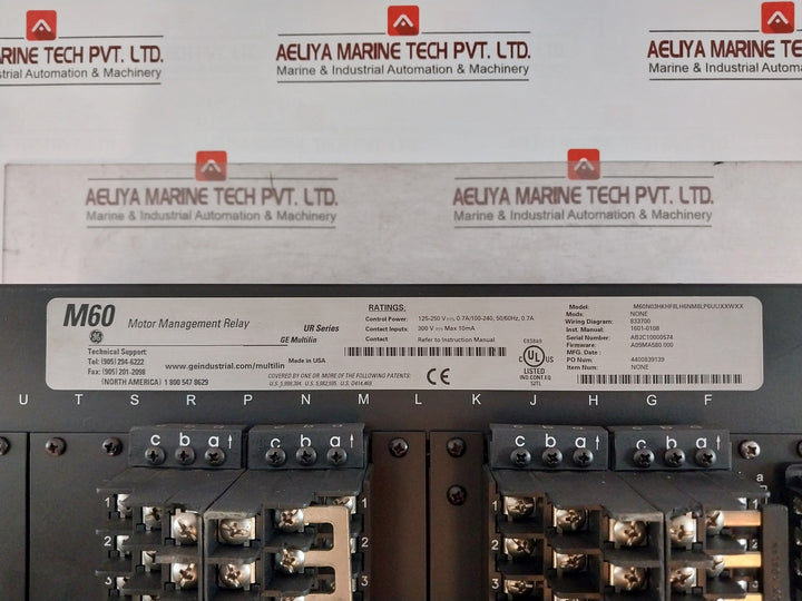 Ge Multilin M60N03Hkhf8Lh6Nm8Lp6Uuxxwxx Motor Protection System 125-250V-at35W