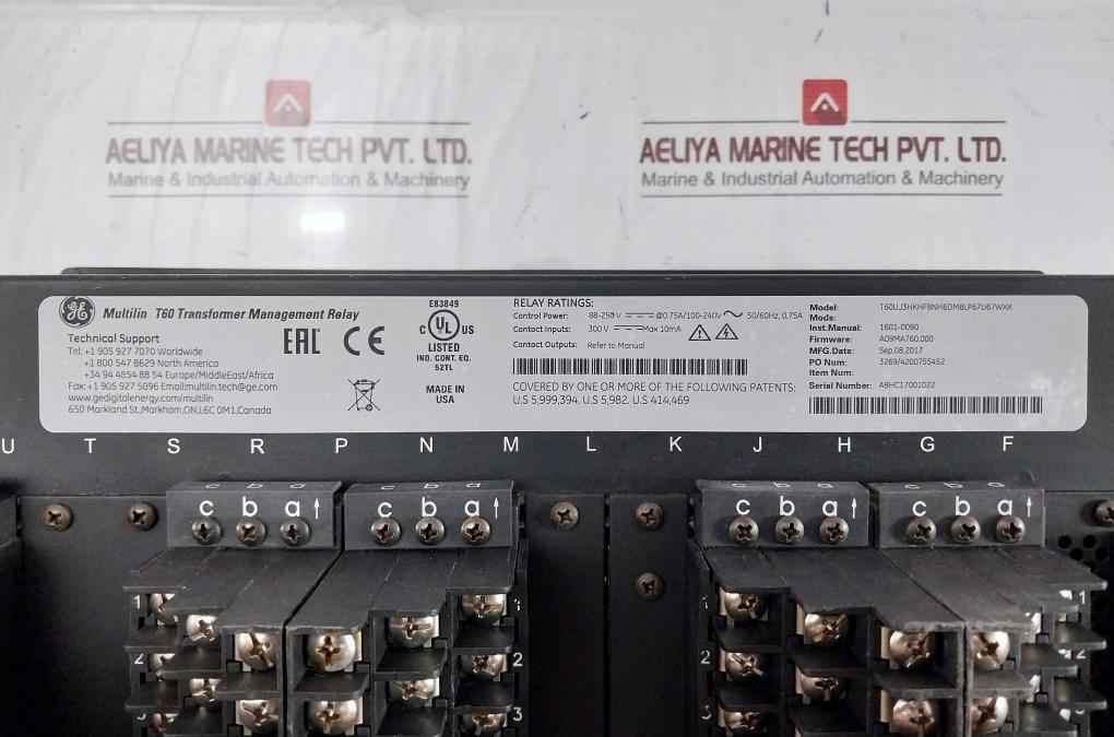 Ge Multilin T60 10Ma Transformer Protection System T60Uj3Hkhf8Nh6Dm8Lp67U67Wxx