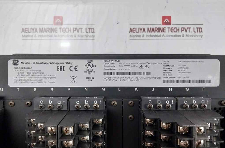 Ge Multilin T60 10Ma Transformer Protection System T60Uj3Hkhf8Nh6Dm8Lp67U67Wxx