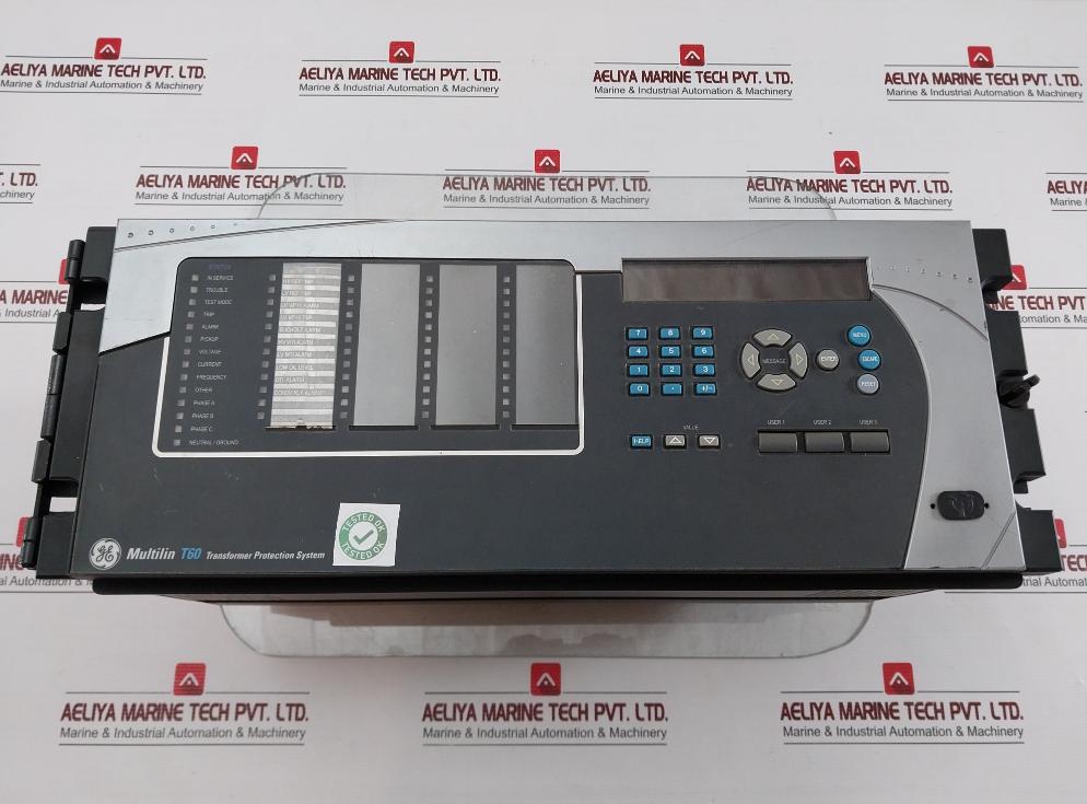 Ge Multilin T60 Transformer Protection System Part No: T60Uj3Hkhf8Nh6Dm8Lp67U67Wxx, 300V