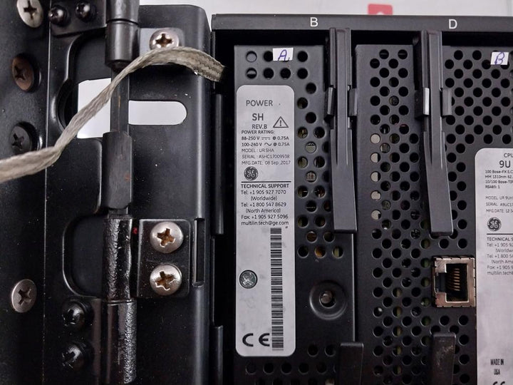 Ge Multilin T60 Transformer Protection System Part No: T60Uj3Hkhf8Nh6Dm8Lp67U67Wxx, 300V