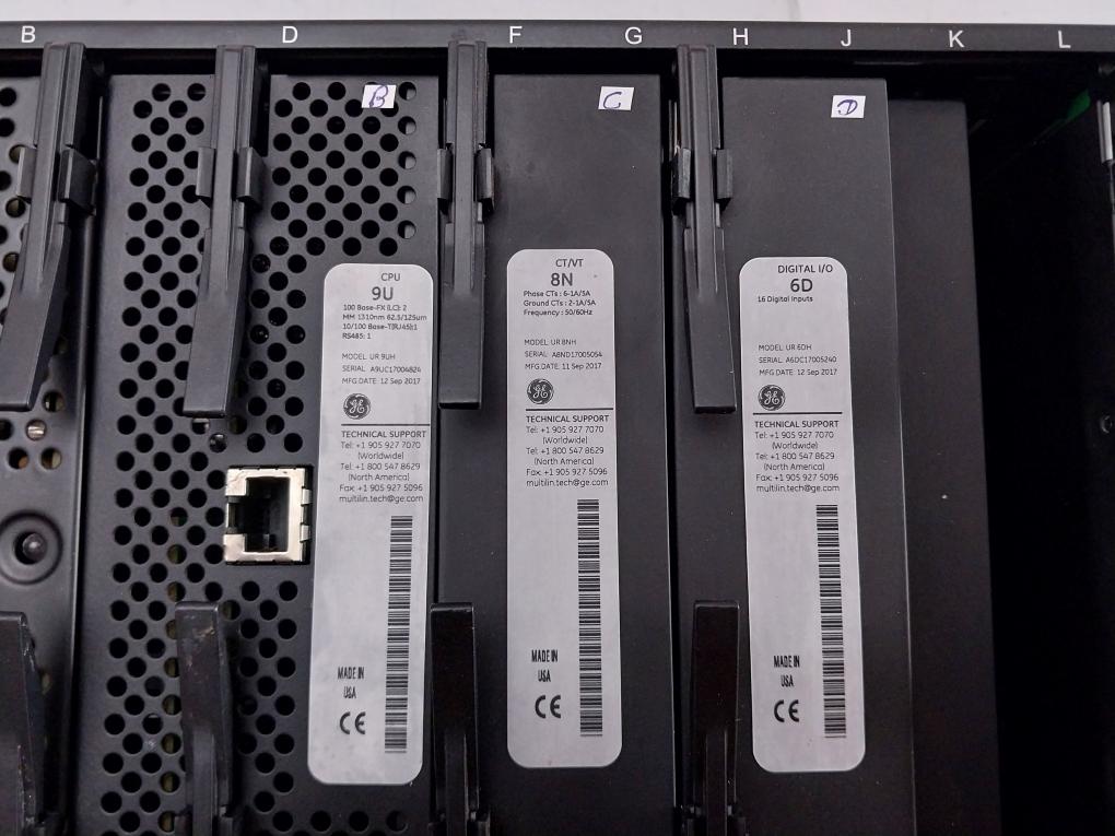 Ge Multilin T60 Transformer Protection System Part No: T60Uj3Hkhf8Nh6Dm8Lp67U67Wxx, 300V