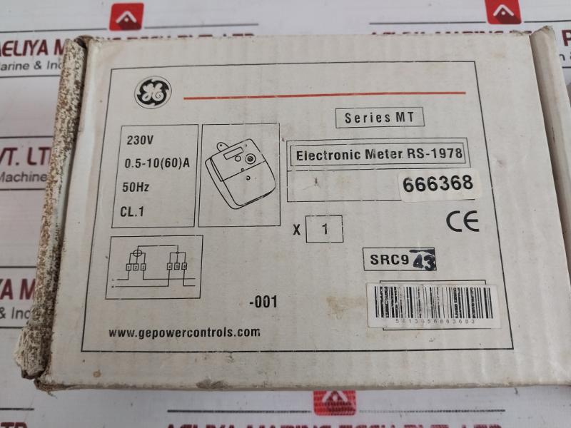 Ge Power Cem090344 Single Phase 2-wire Counter Rs 1978 3200 Imp/Kwh 230V