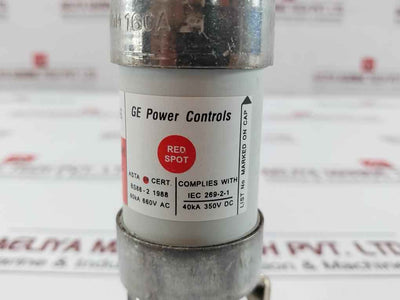 Ge Power Controls 160A High Rupture Capacity Fuse Link Tcp100M 80Ka 660Vac