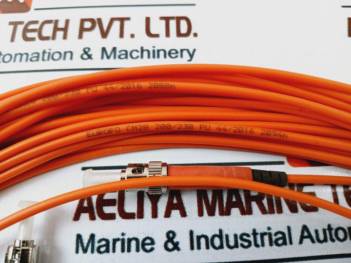 Ge Power Conversion Orange Optical Fiber Cable 3Mm X 20M