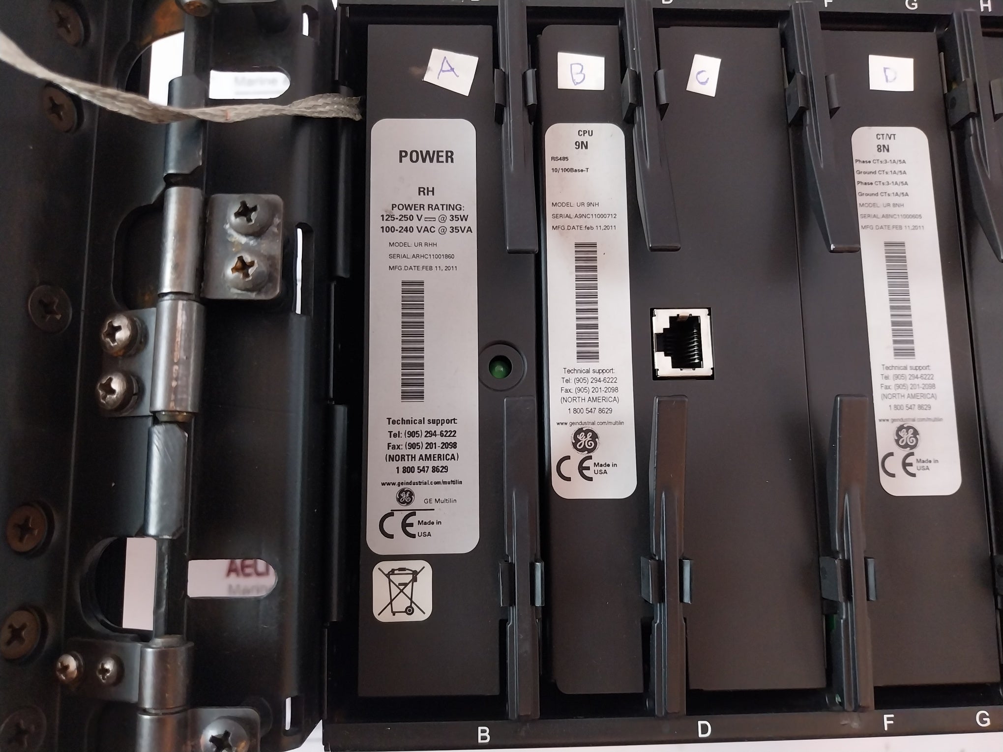 Ge T60N00Hkhf8Nh6Tmxxp6Uuxxwxx Transformer Management Relay 125-250V, 50/60Hz