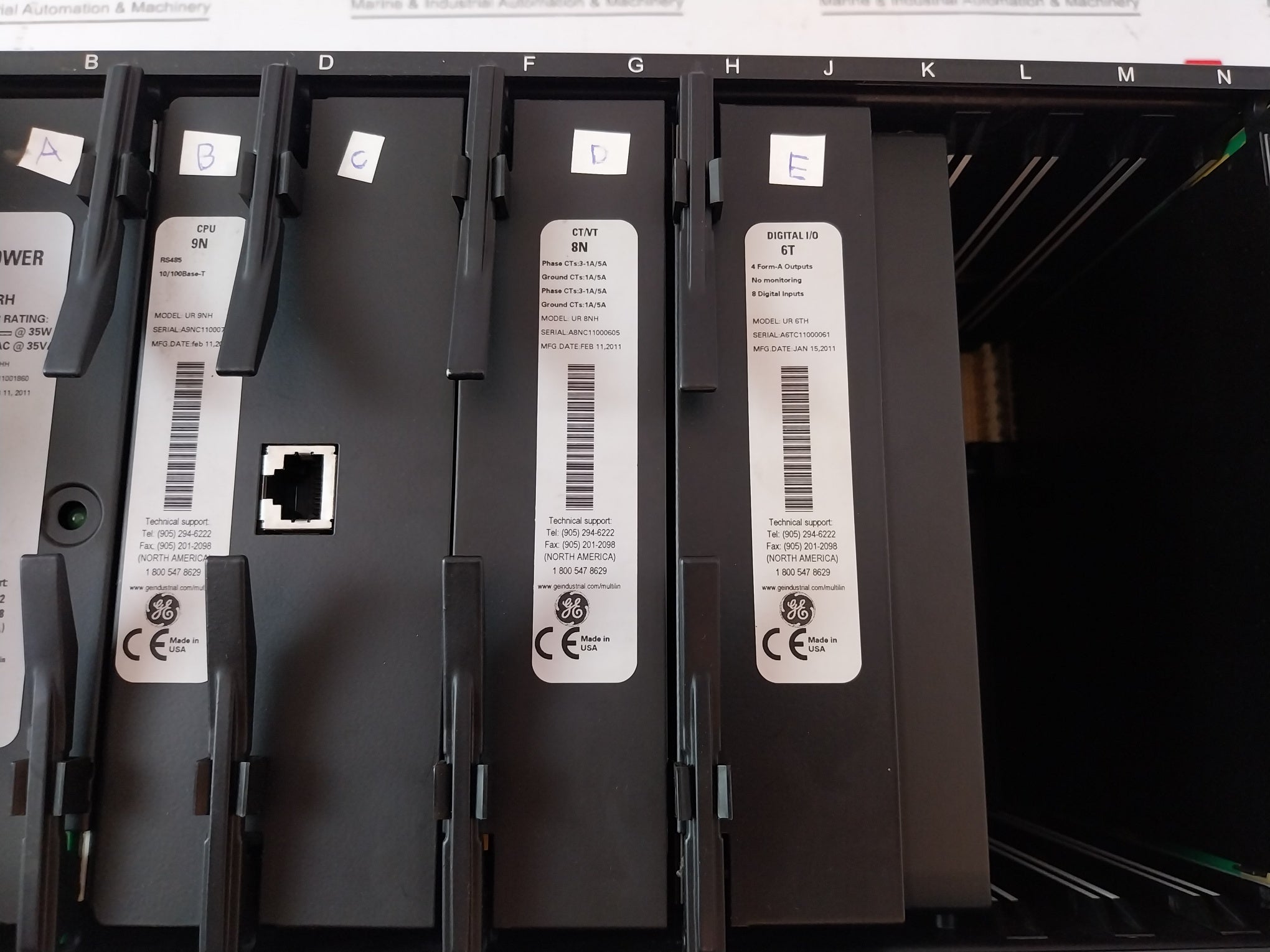 Ge T60N00Hkhf8Nh6Tmxxp6Uuxxwxx Transformer Management Relay 125-250V, 50/60Hz