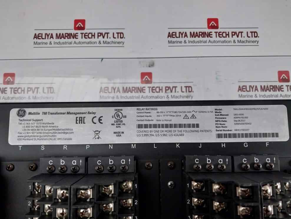 Ge Transformer Protection System 88-250V T60Uj3Hkhf8Nh6Dm8Lp67U67Wxx