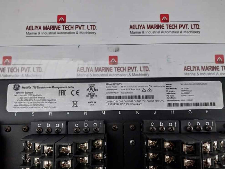 Ge Transformer Protection System 88-250V T60Uj3Hkhf8Nh6Dm8Lp67U67Wxx