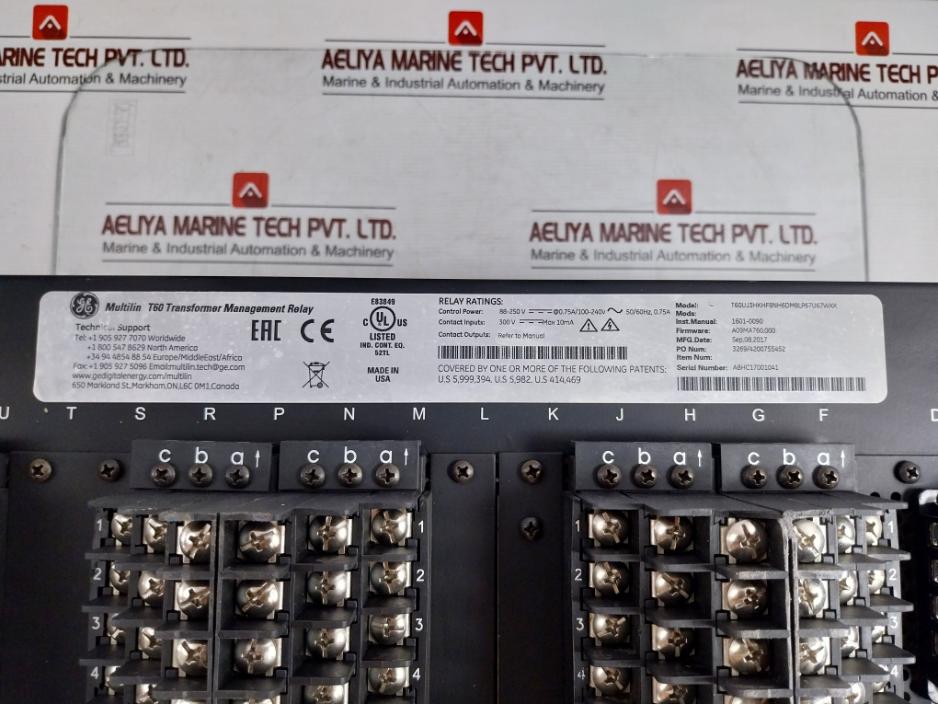 Ge Transformer Protection System Relay T60Uj3Hkhf8Nh6Dm8Lp67U67Wxx Multilin T60 50-240V