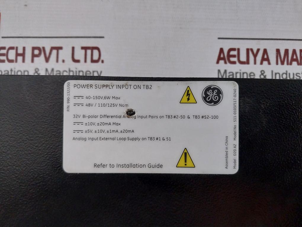 Ge Westerm D20K4Z Mounted Output Board Module 5110103/5170240, 9901322/00 Rev 9B