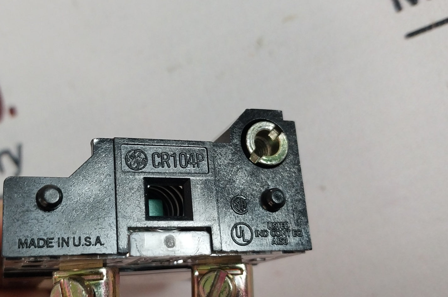 Ge Cr104Psg21B Selector Switch 2 Position Maintained Without Contact Block