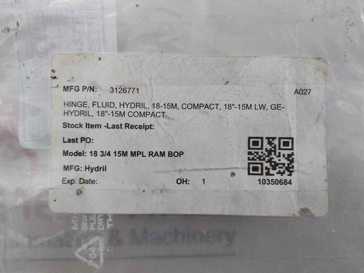 Ge‑Hydril 3126771 Hinge Fluid - 18