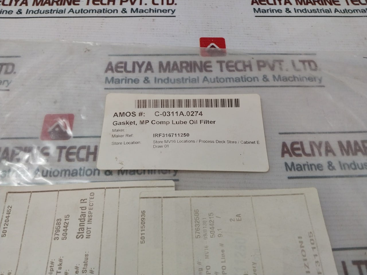 Ge Irf316711250 Gasket Set Mp Comp Lube Oil Filter Kit