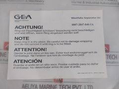 Gea 0007-2847-840-u6 Westfalia Separator