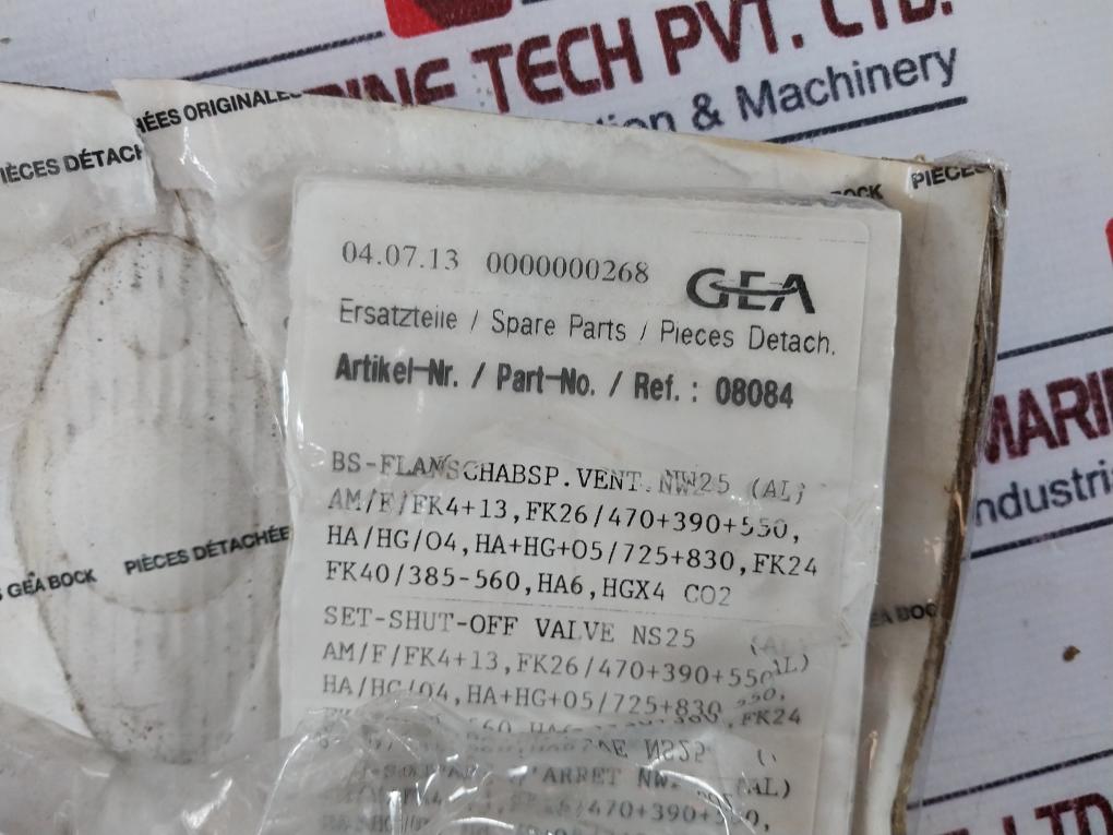 Gea Bock 08084 Shutoff Valve Set 572gb001 To 4
