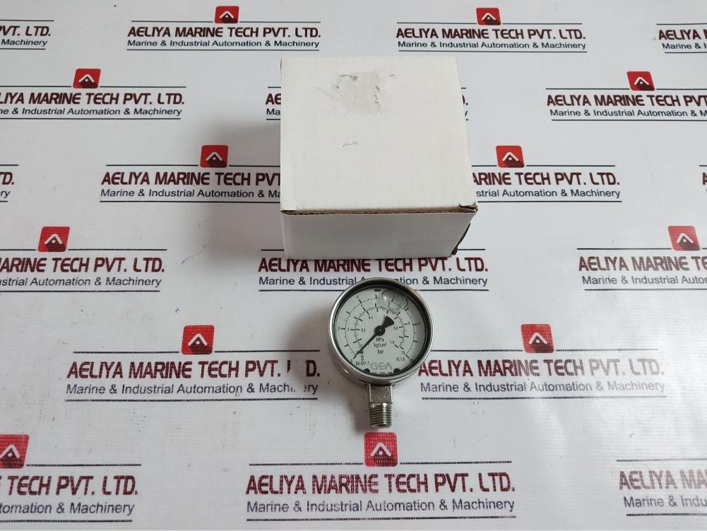 GEA EN 837-1 Pressure Gauge 0001-0304-600 0-10 Bar/0-10 kg/cm2/0-1,0 MPa